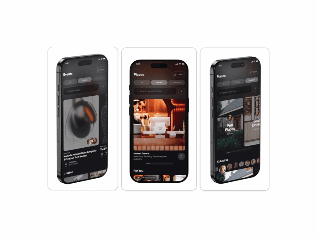 The Feed Isn’t the Future: Rethinking Nostr Through Tools, Places, and Real-World Use 5 phones with social media feeds