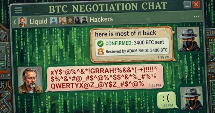 Liquid gets 3,400 BTC back after on-chain exchange as white hats keep 598.5 BTC 3