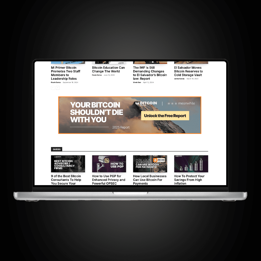 Homepage banner ad