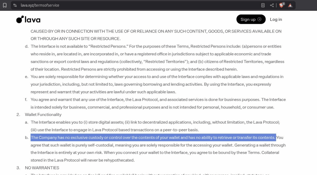 Lava Abandons Self-Custody Amidst Fund Raise, Sparking Controversy