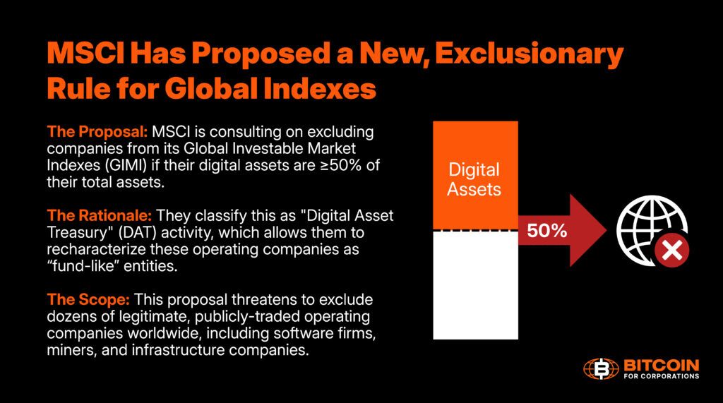 9 Ways MSCI’s Proposed Digital Asset Rule Could Undermine Index Neutrality 9 Ways MSCI’s Proposed Digital Asset Rule Could Undermine Index Neutrality
